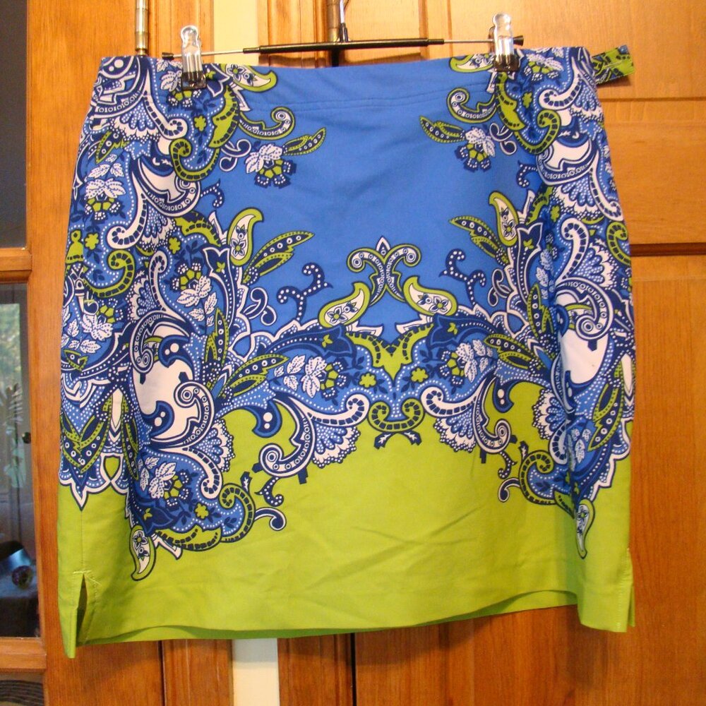 E P PRO Paisley Golf, Tennis, PickleBall Skirt/Skort, size 8 - Picture 2 of 5